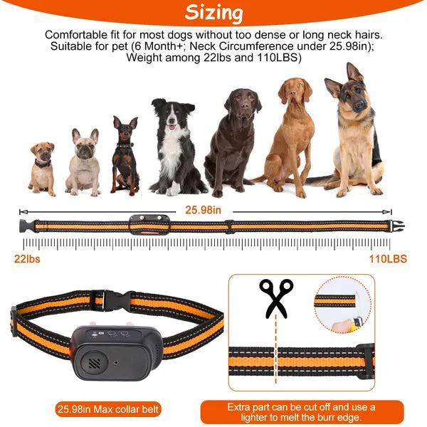984FT Waterproof Dog Training Collar with Beep, Vibration & Shock Control